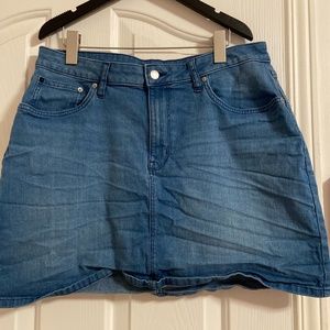 Calvin Klein jean short skirt